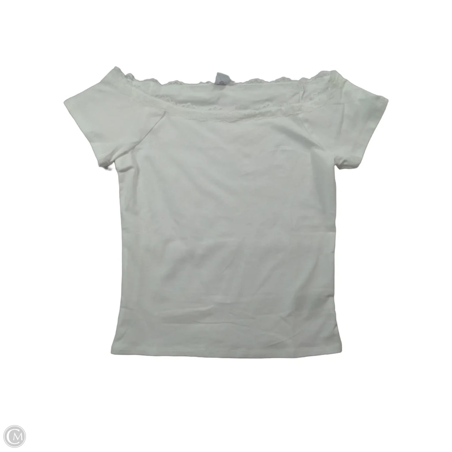 Top Short Sleeve By Old Navy In White, Size: M