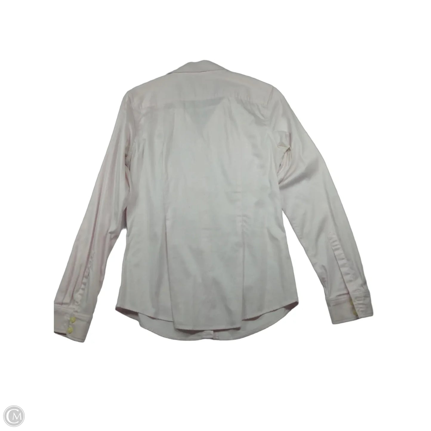 Blouse Long Sleeve By Banana Republic In Pink, Size: 8
