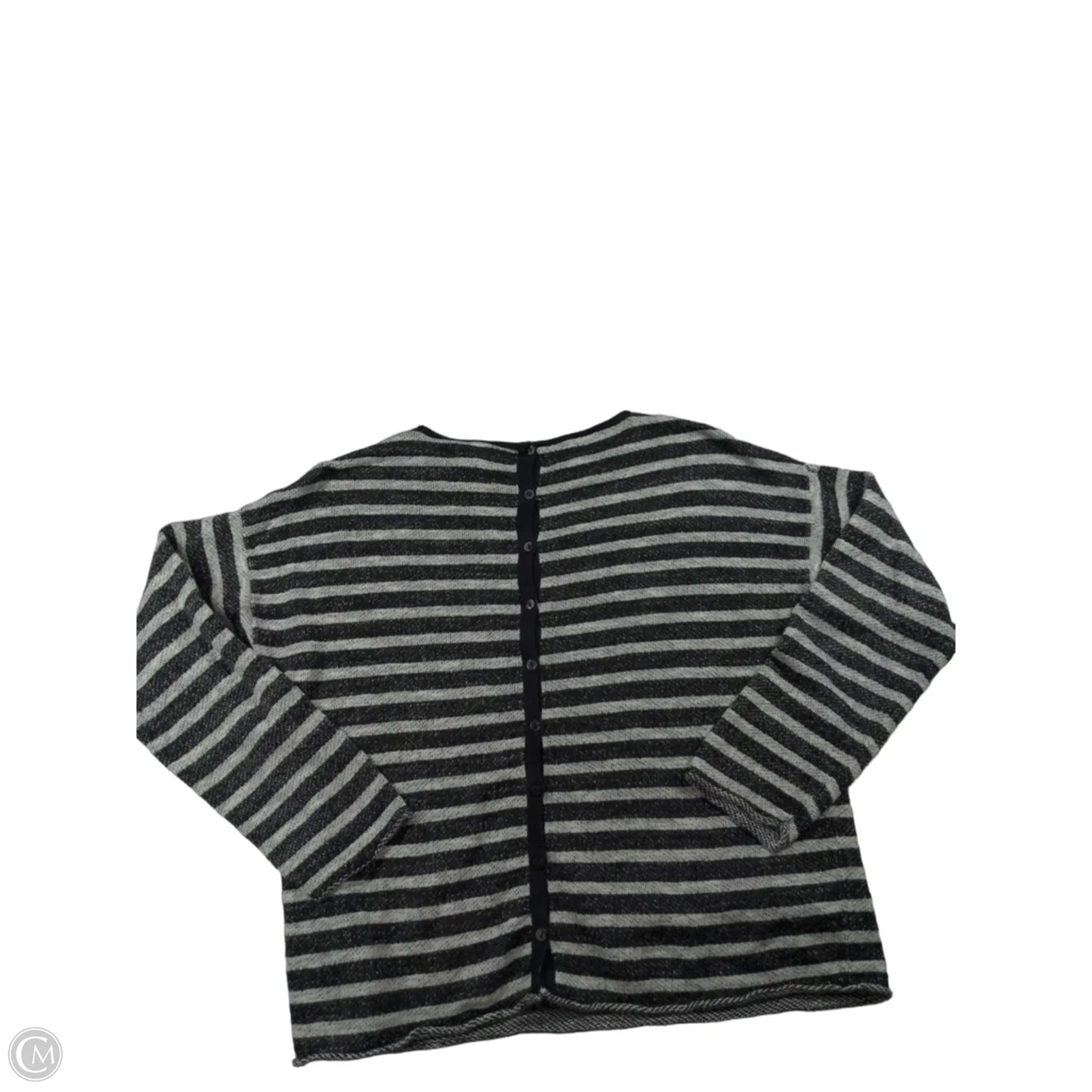 Sweater By Eileen Fisher In Black & White, Size: Xs