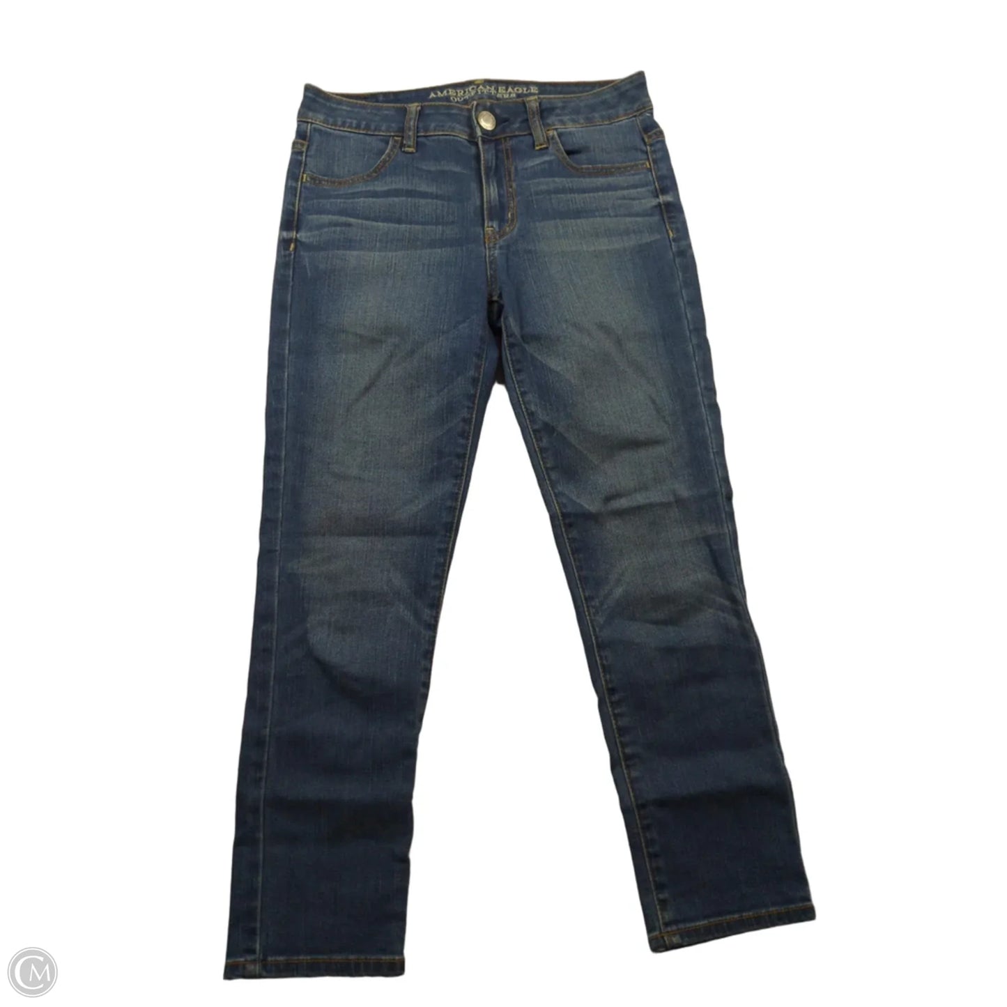 Jeans Skinny By American Eagle In Blue, Size: 4