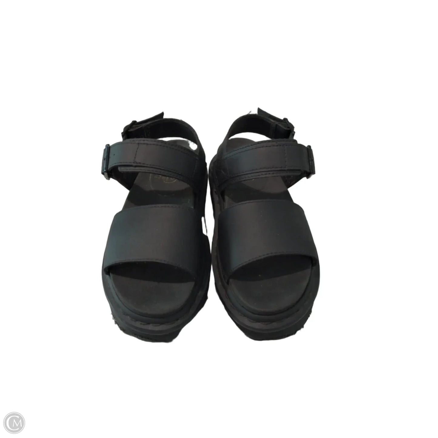 Sandals Heels Platform By Dr Martens In Black, Size: 6
