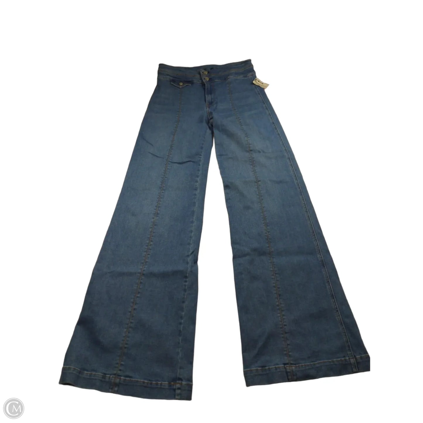 Jeans Wide Leg By Veronica Beard In Blue Denim, Size: 8