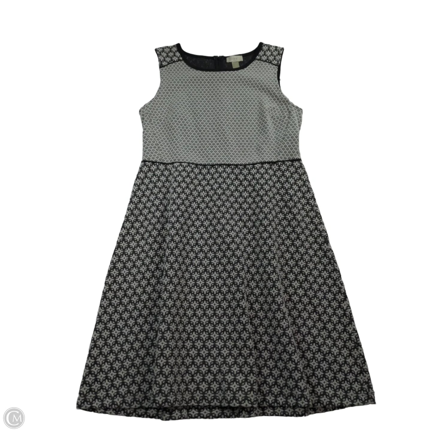Dress Casual Short By Loft In Black & Cream, Size: 12