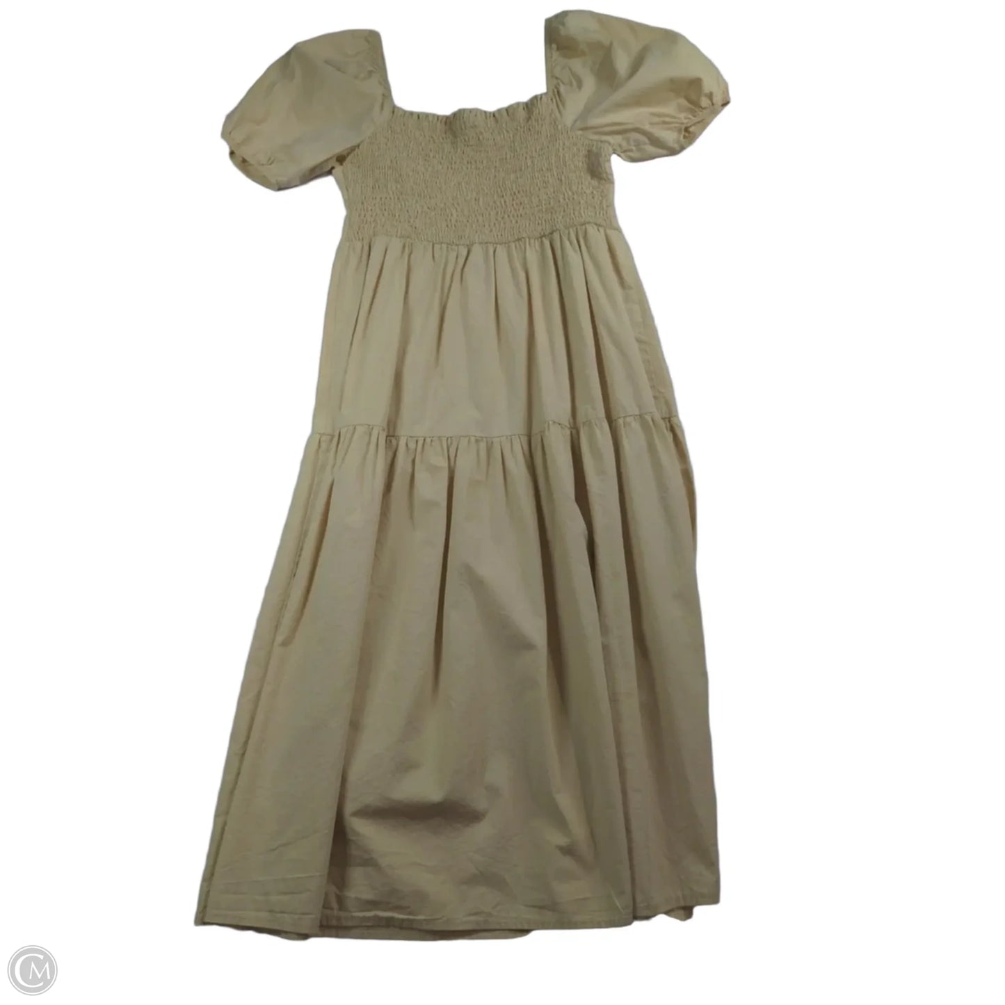 Dress Casual Midi By Fabrik In Cream, Size: M