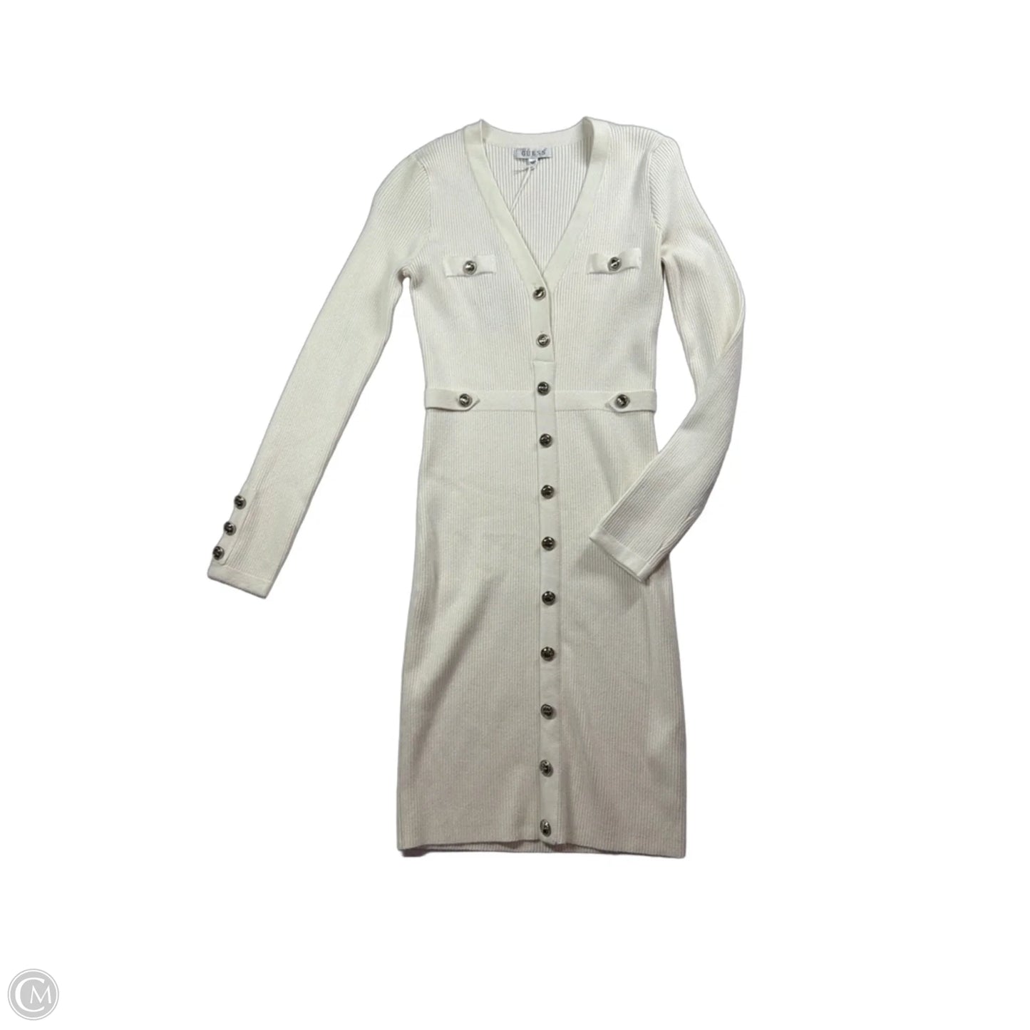 Dress Casual Short By Guess In Cream, Size: M