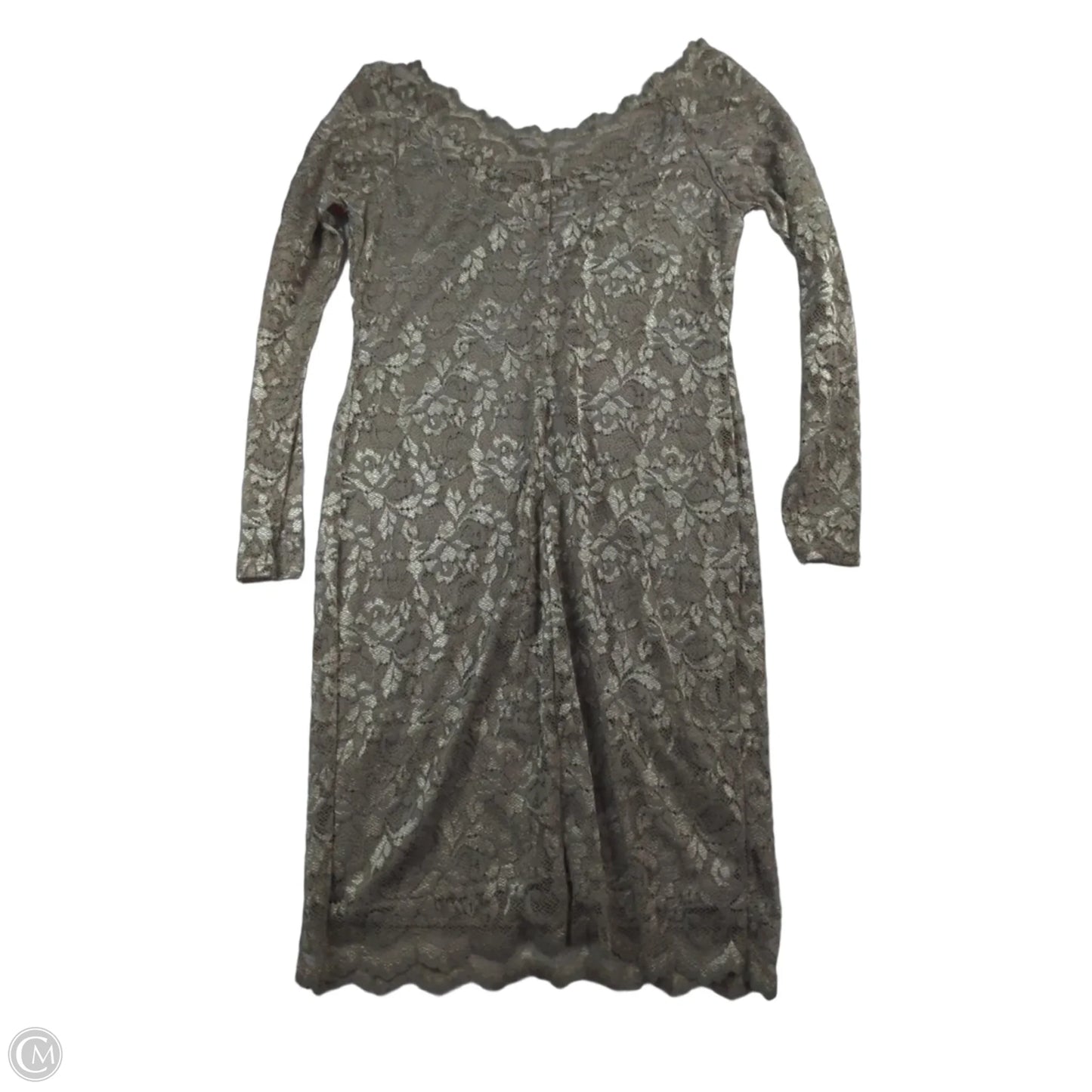Dress Party Midi By Onyx In Silver, Size: 8