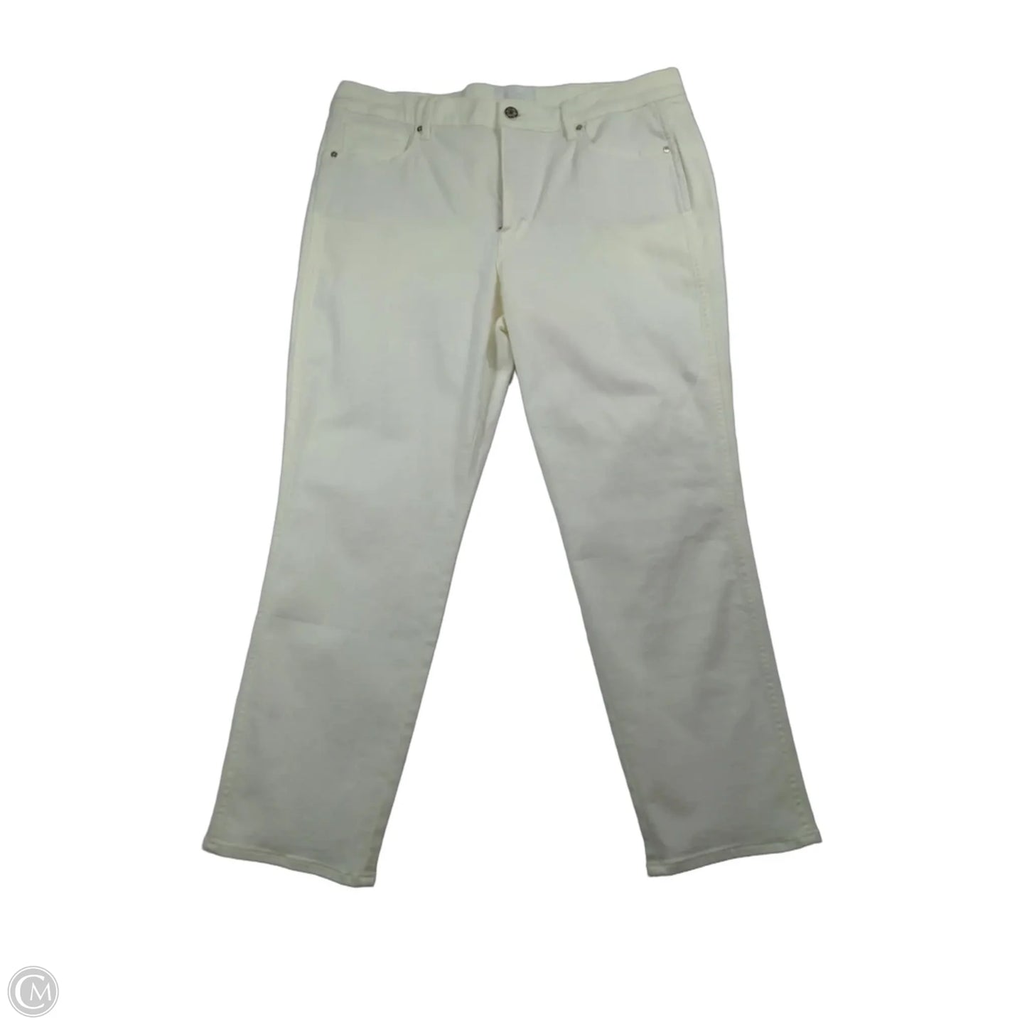 Jeans Straight By White House Black Market In White, Size: 14