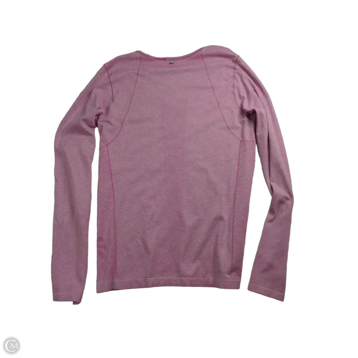 Athletic Top Long Sleeve Crewneck By Nike In Pink, Size: L