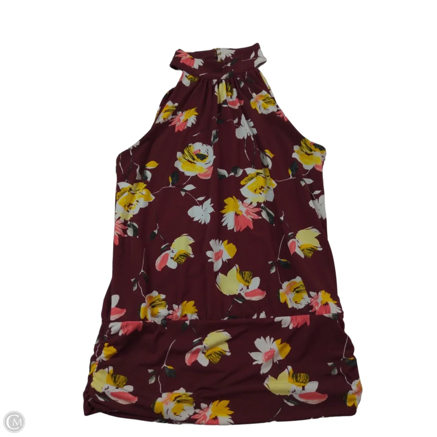 Top Sleeveless By White House Black Market In Floral Print, Size: Xs