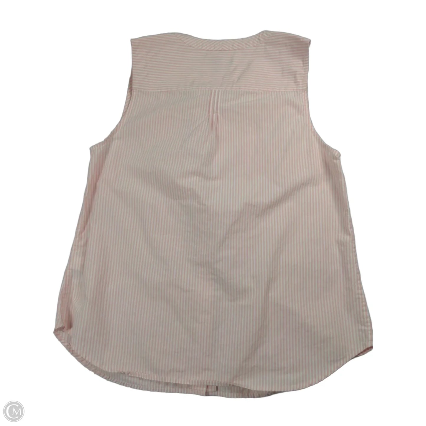 Top Sleeveless By J. Crew In Pink & White, Size: 6