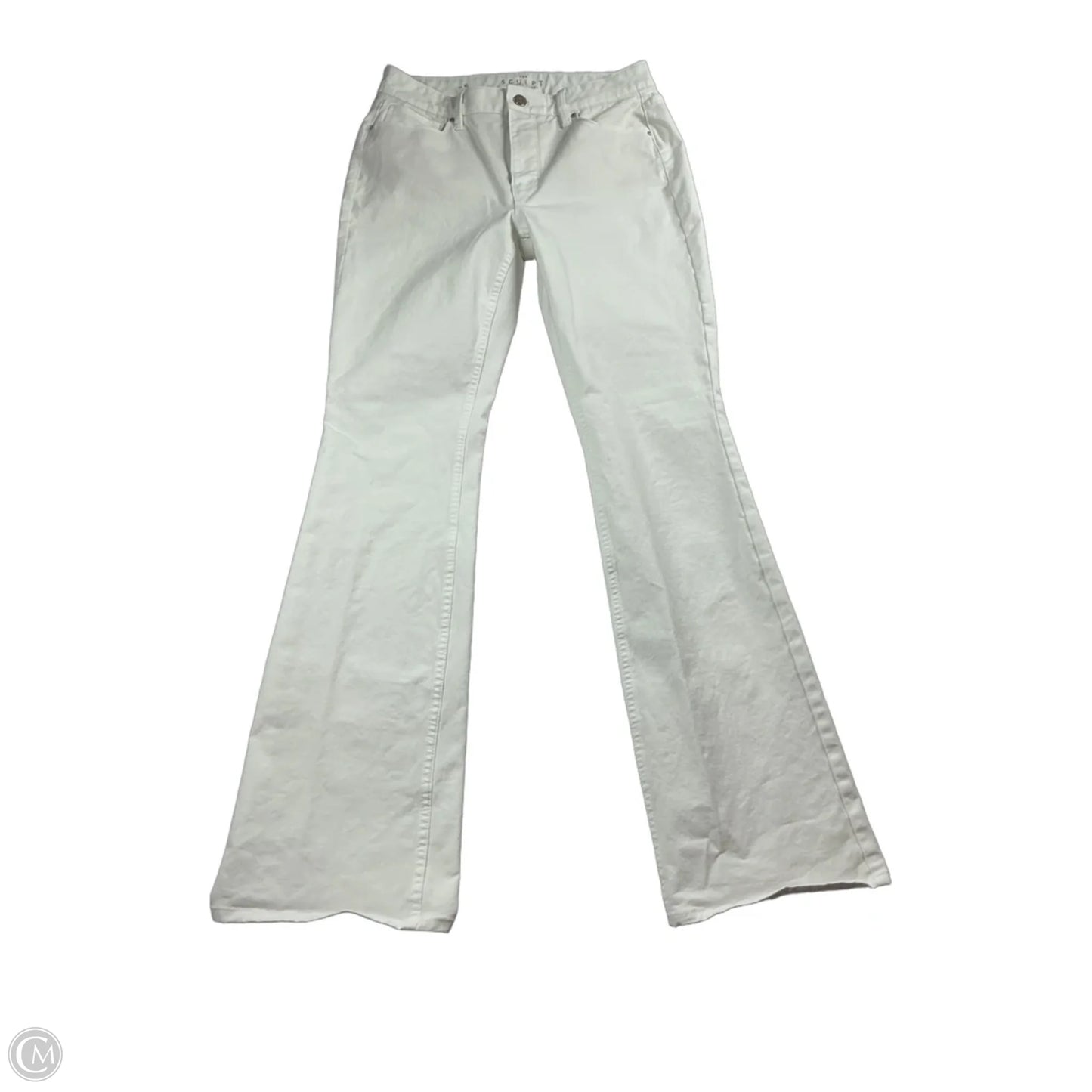 Jeans Flared By White House Black Market In White Denim, Size: 6