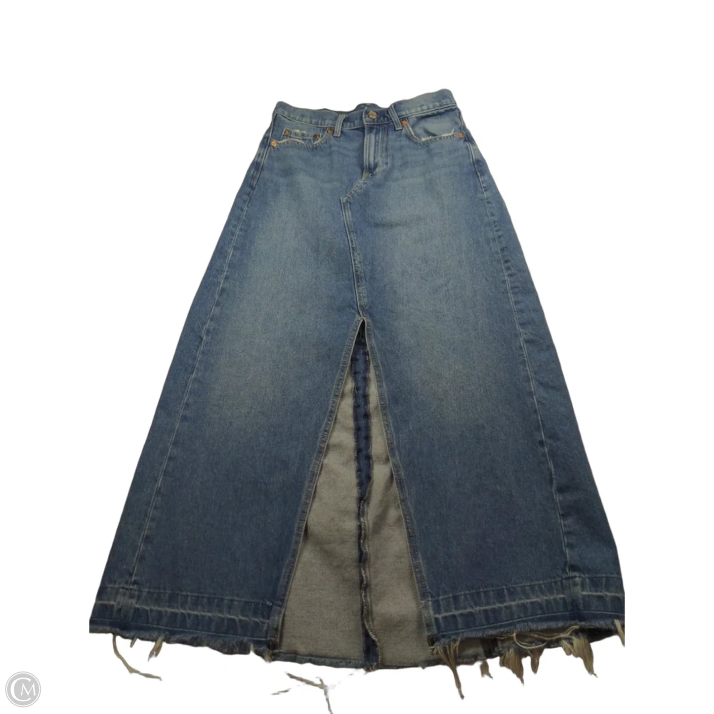 Skirt Maxi By Gap In Blue Denim, Size: 26
