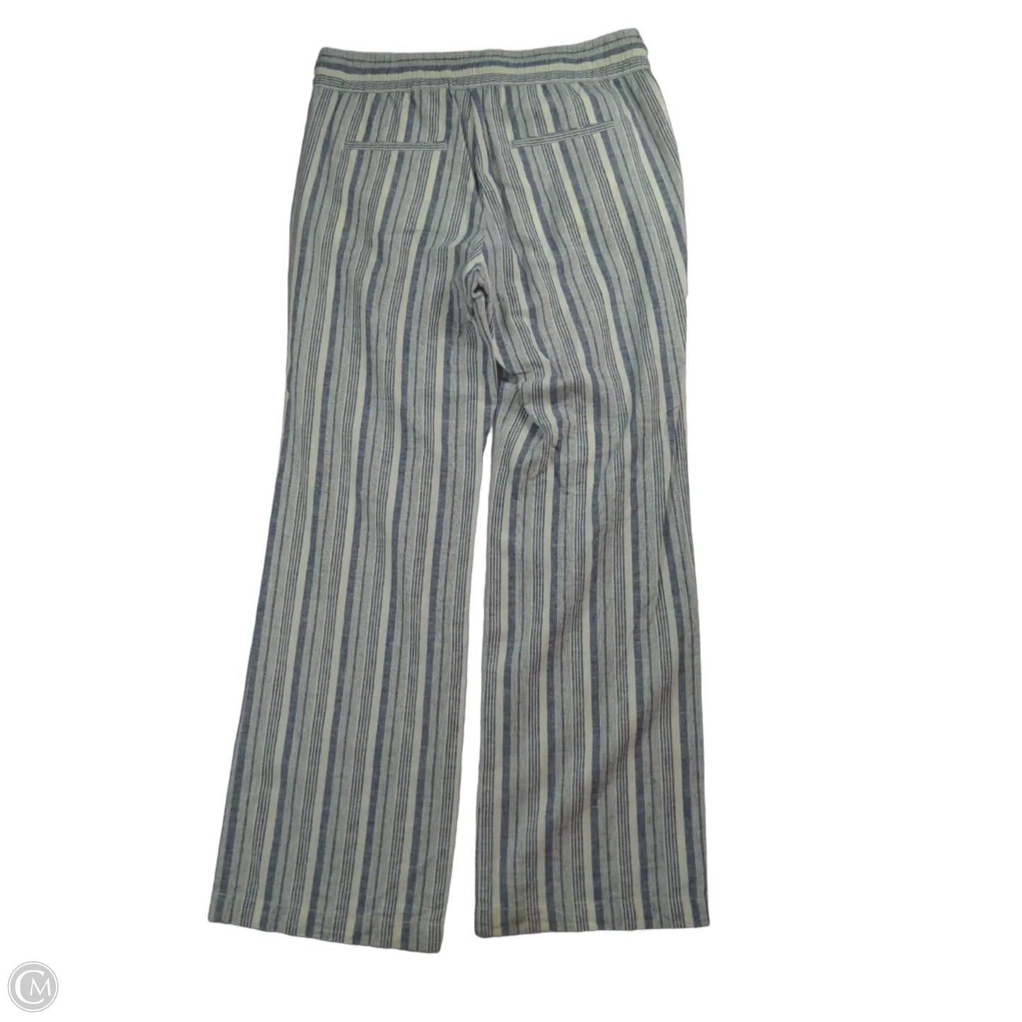 Pants Linen By Ann Taylor In Striped Pattern, Size: M