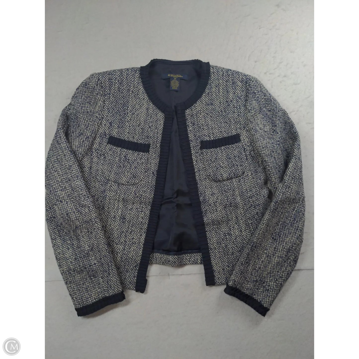 Blazer By Brooks Brothers In Blue & White, Size: 6p