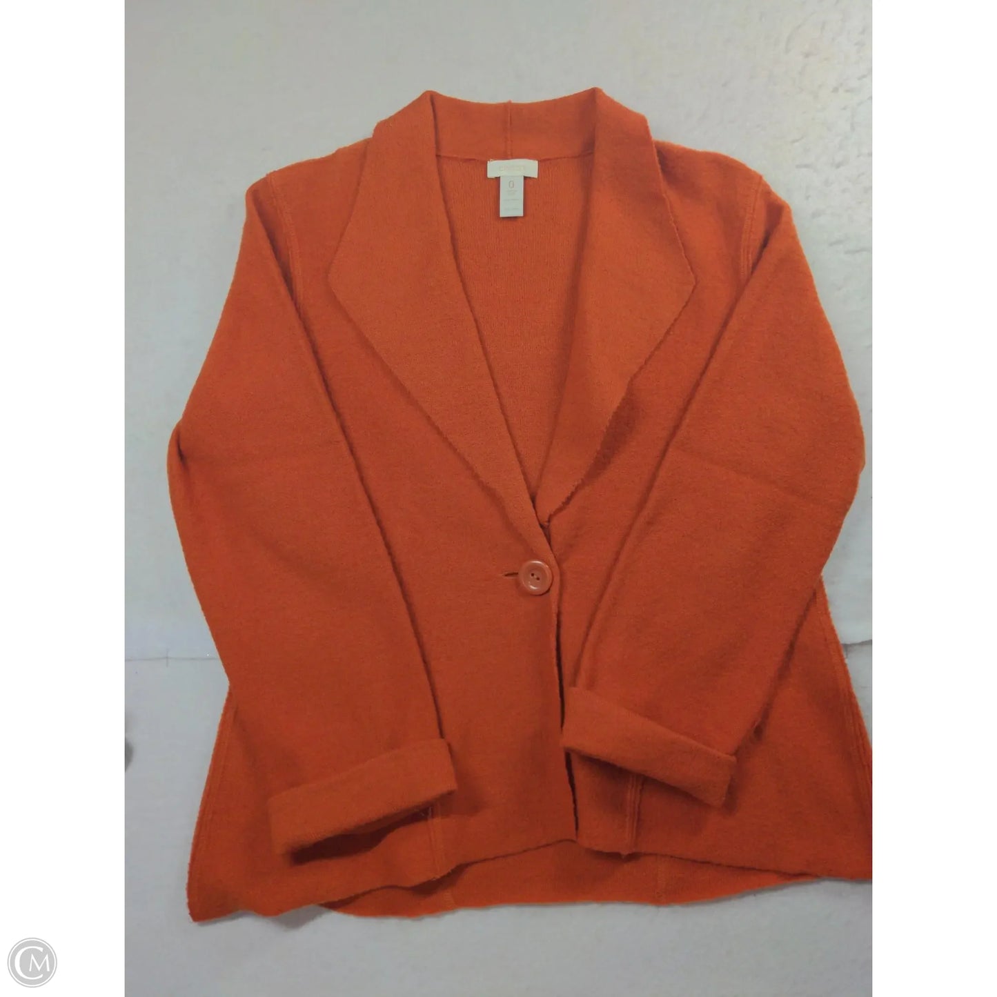 Sweater By Chicos In Orange, Size: S