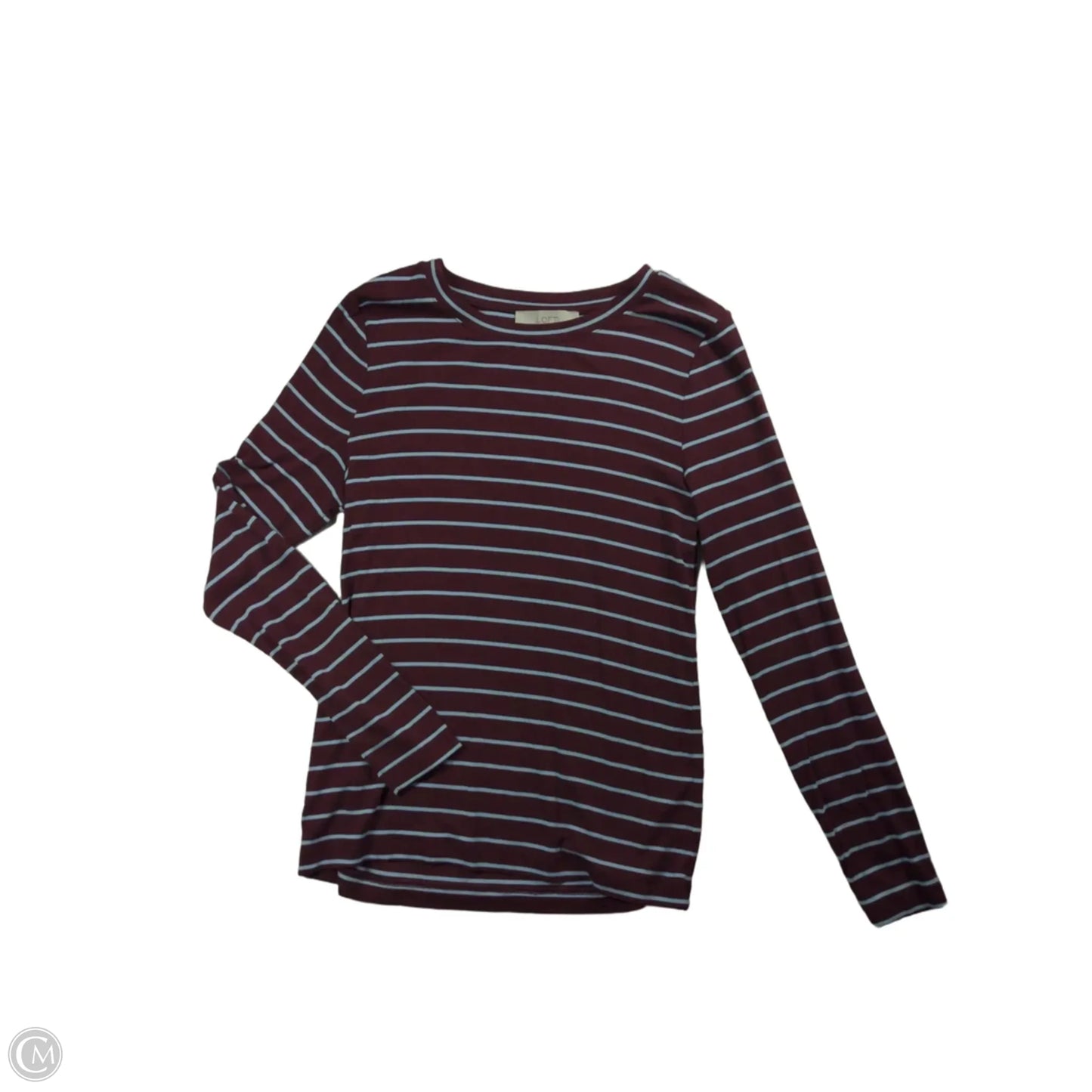 Top Long Sleeve By Loft In Blue & Red, Size: L