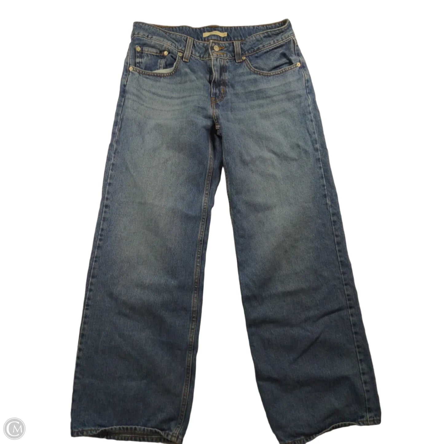 Jeans Wide Leg By Levis In Blue Denim, Size: 10