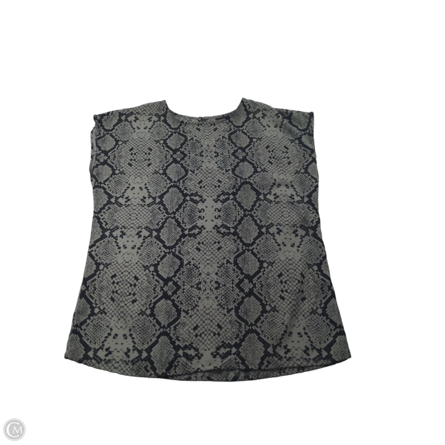 Top Sleeveless By Halogen In Snakeskin Print, Size: Xs