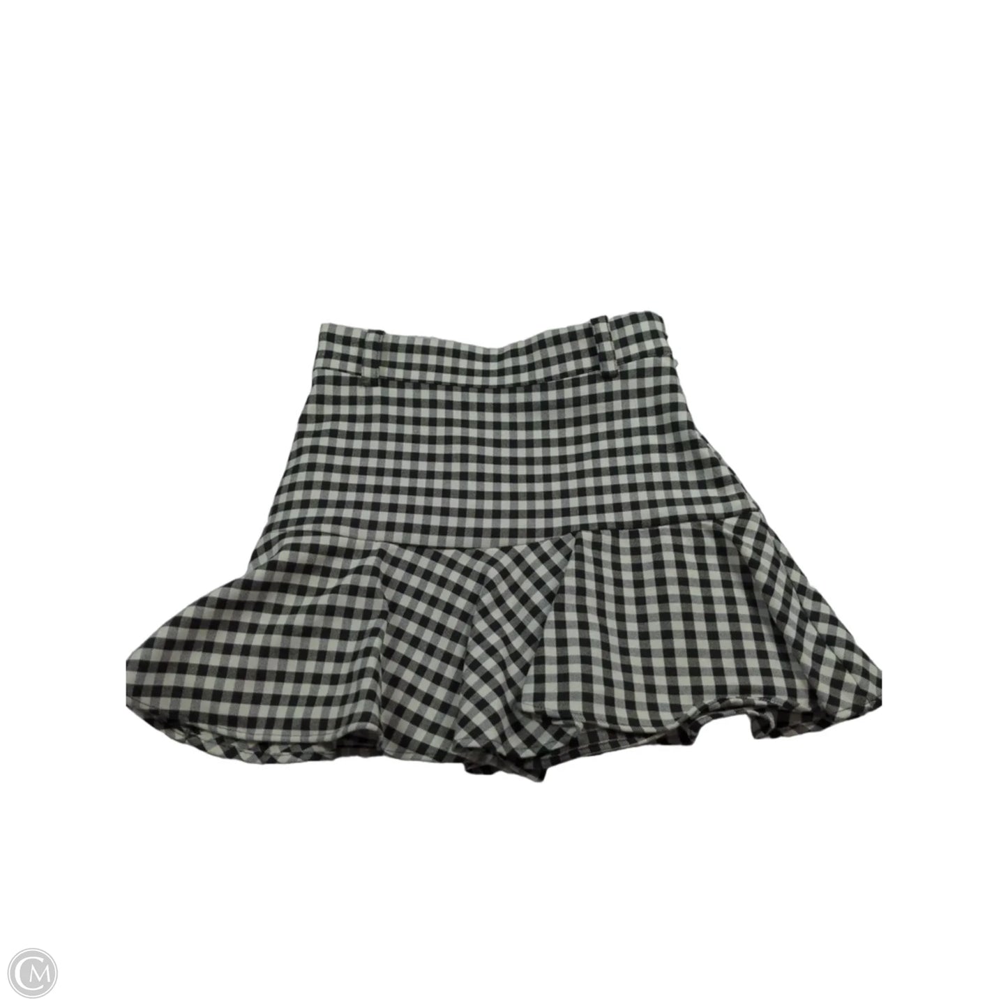 Skirt Mini & Short By Zara In Black & White, Size: S