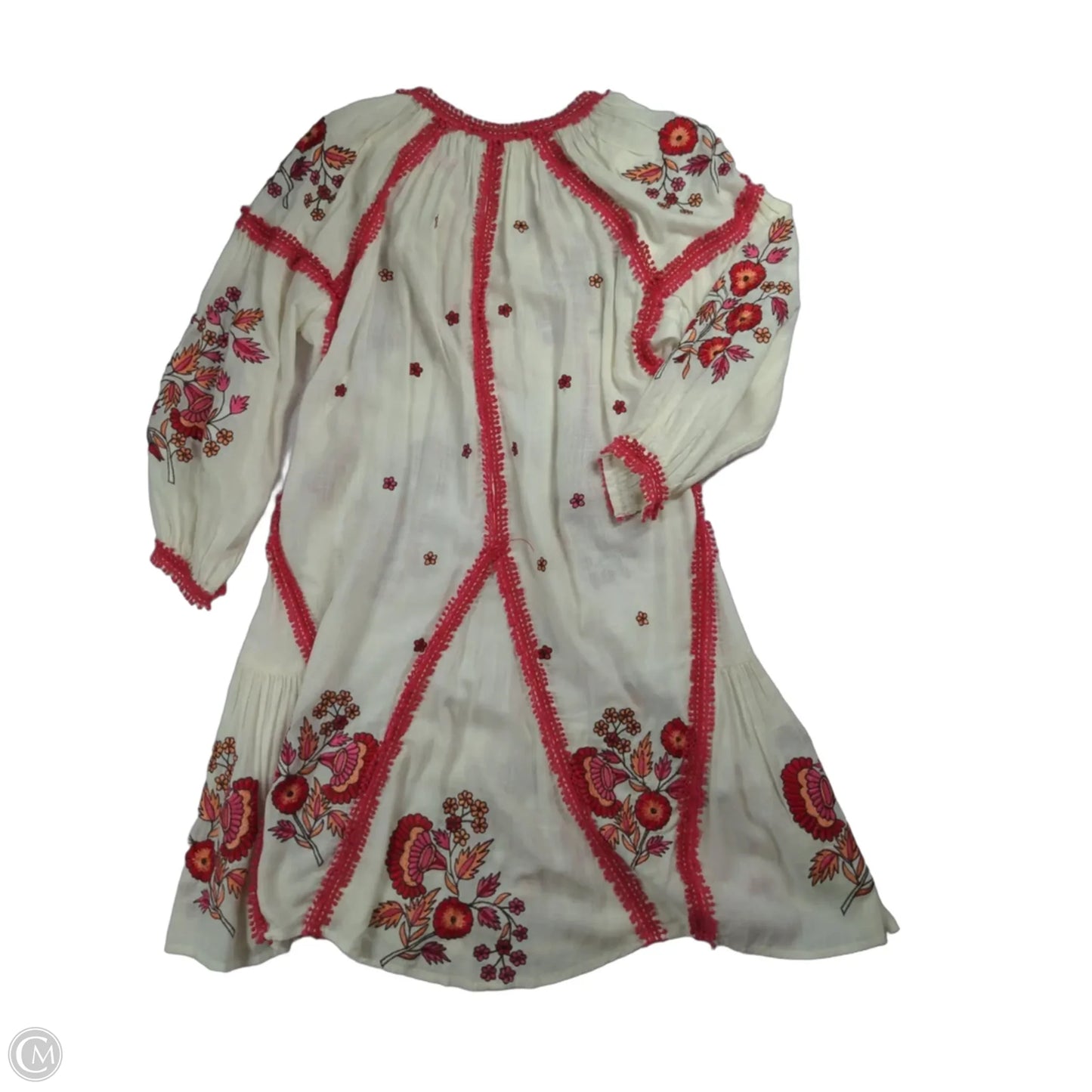 Dress Casual Midi By Clothes Mentor In Red & White, Size: Xs