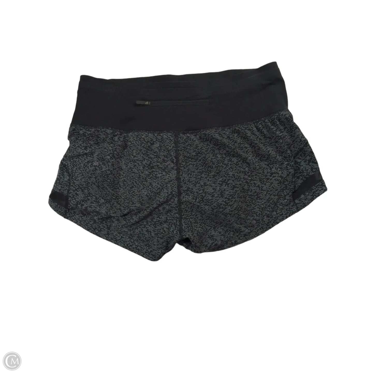 Athletic Shorts By Lululemon In Black & Grey, Size: 8