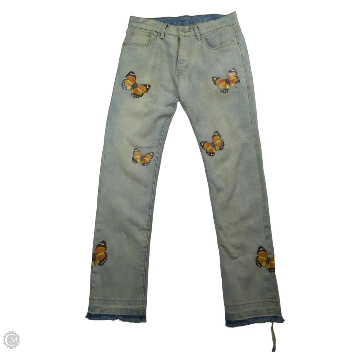 Jeans Straight By Clothes Mentor In Blue Denim, Size: 12