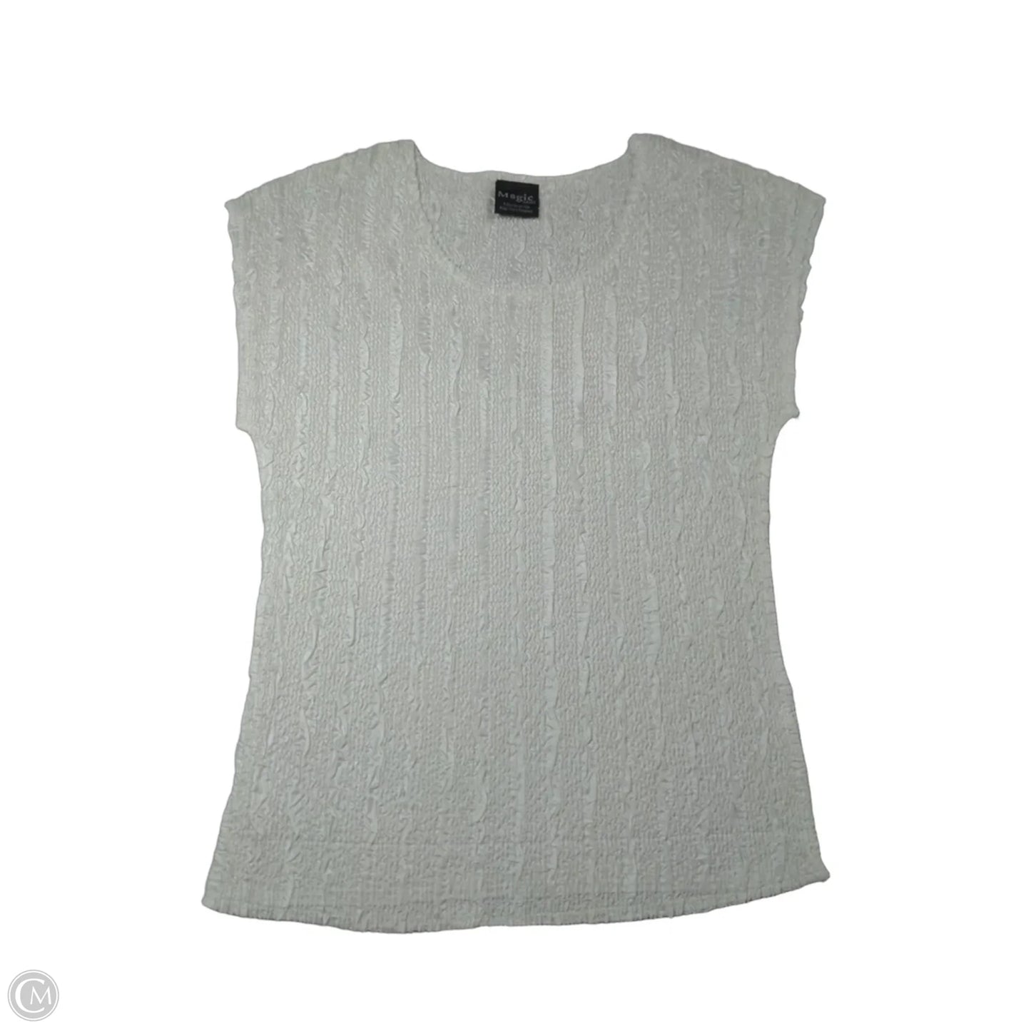 Top Short Sleeve By Magic In White, Size: S