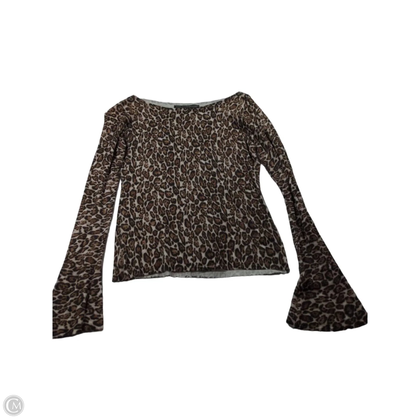 Top Long Sleeve By White House Black Market In Animal Print, Size: Xs