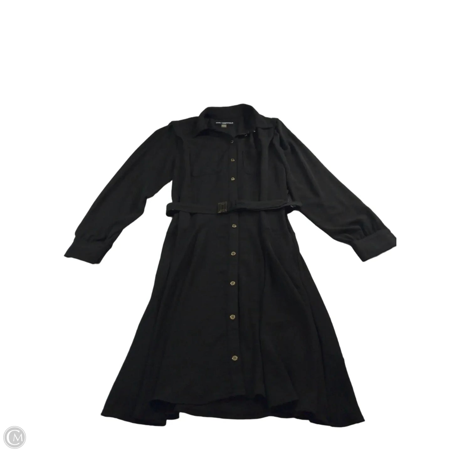 Dress Designer By Karl Lagerfeld In Black, Size: 8