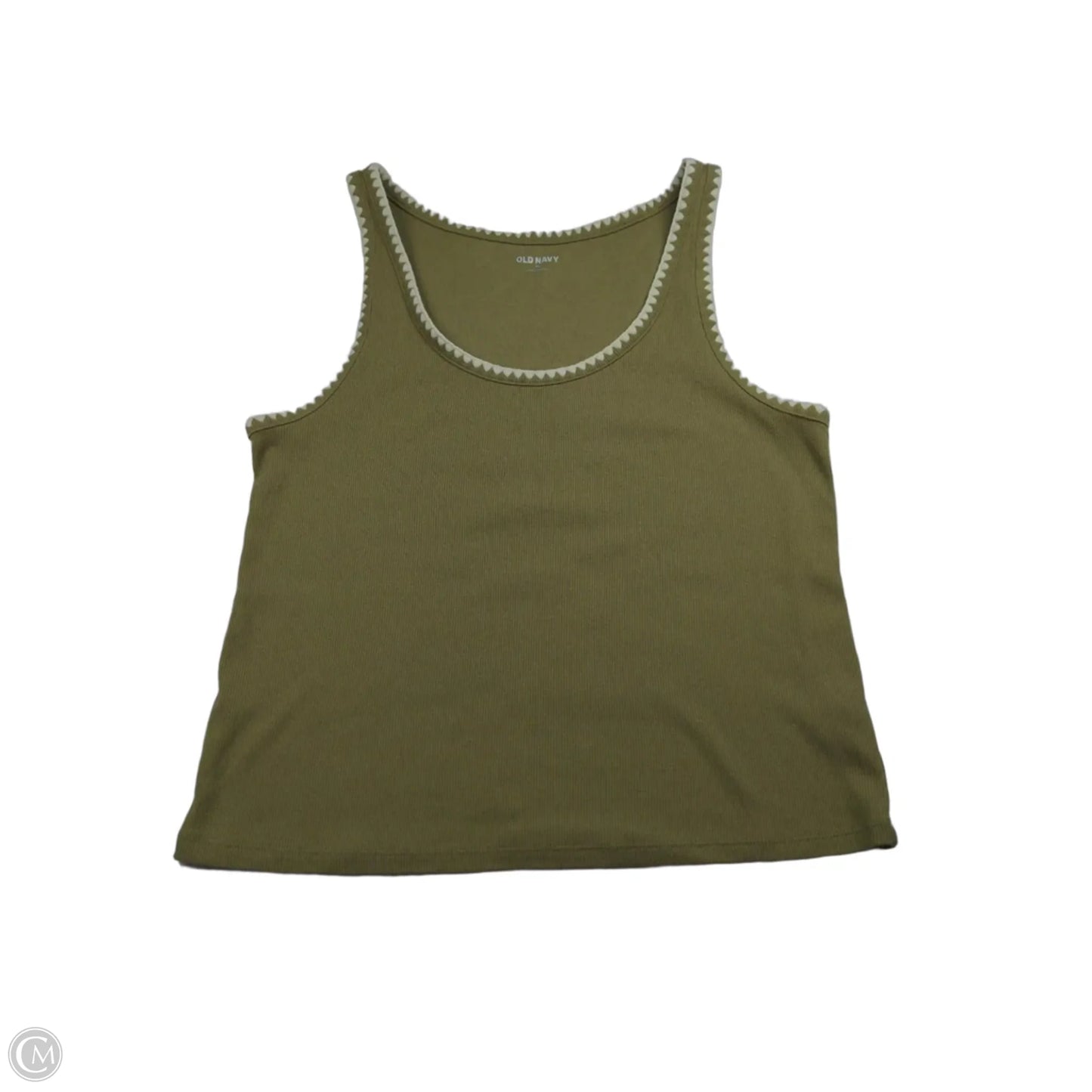 Top Sleeveless By Old Navy In Green, Size: Xl