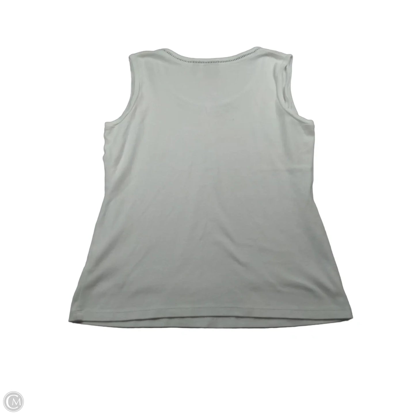 Top Sleeveless By Rafaella In White, Size: M