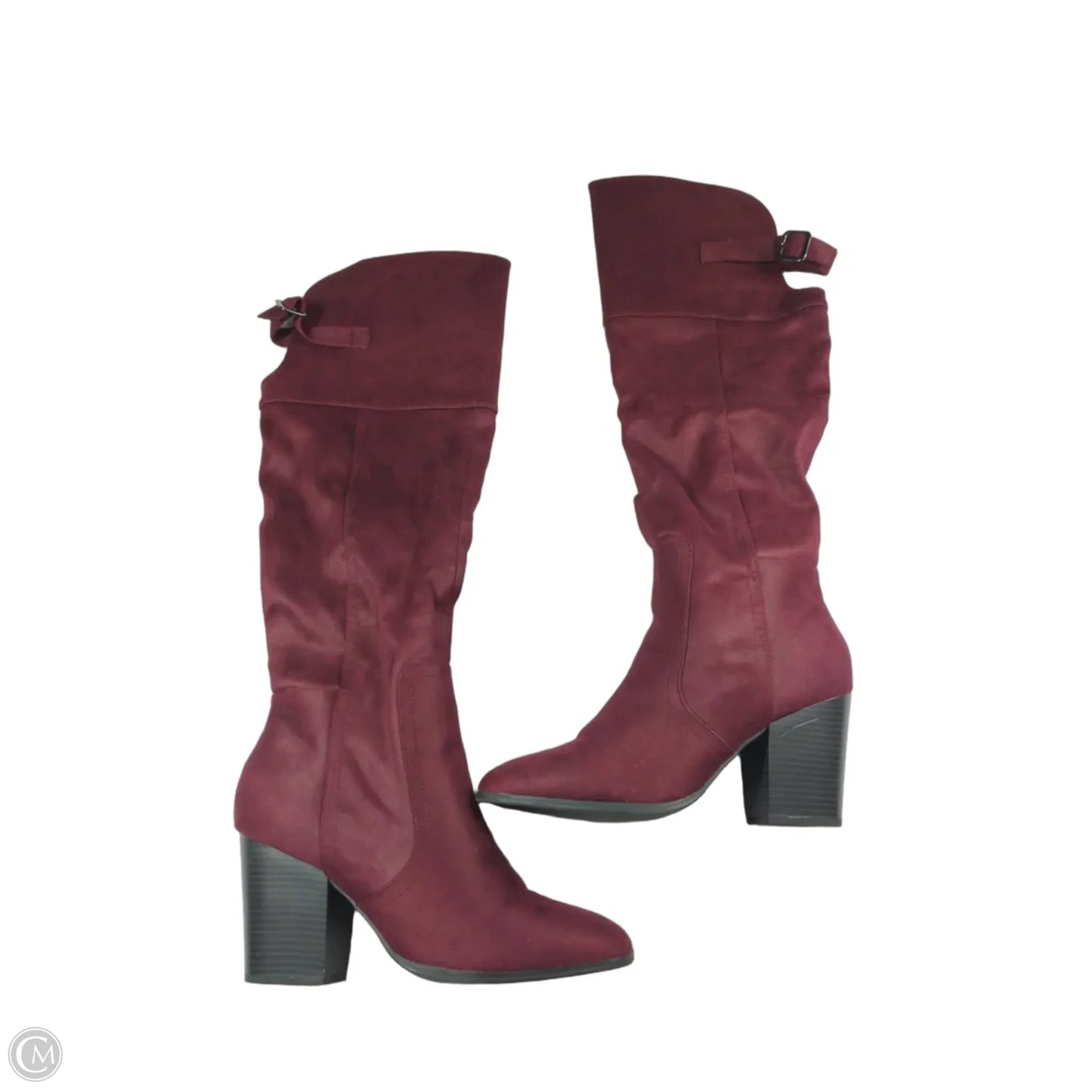Boots Ankle Heels By Easy Street In Red, Size: 11
