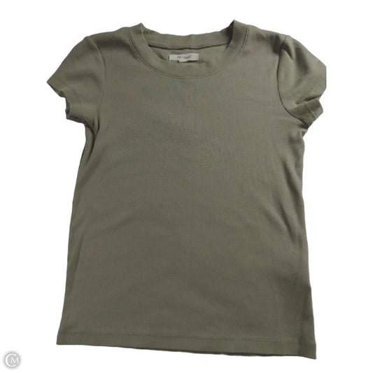 Top Short Sleeve By Madewell In Green, Size: Xs
