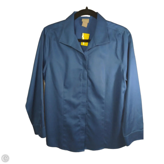 Top Long Sleeve By Chicos In Blue, Size: M