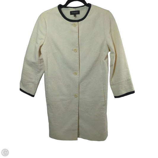 Coat Peacoat By Talbots In Cream, Size: 8