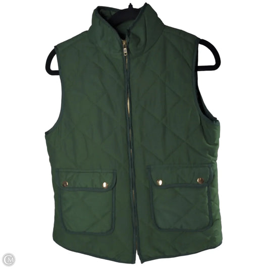 Vest Puffer & Quilted By Dee Elly In Green, Size: M