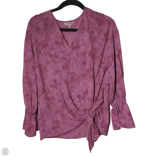 Top Long Sleeve By Juicy Couture In Pink, Size: S