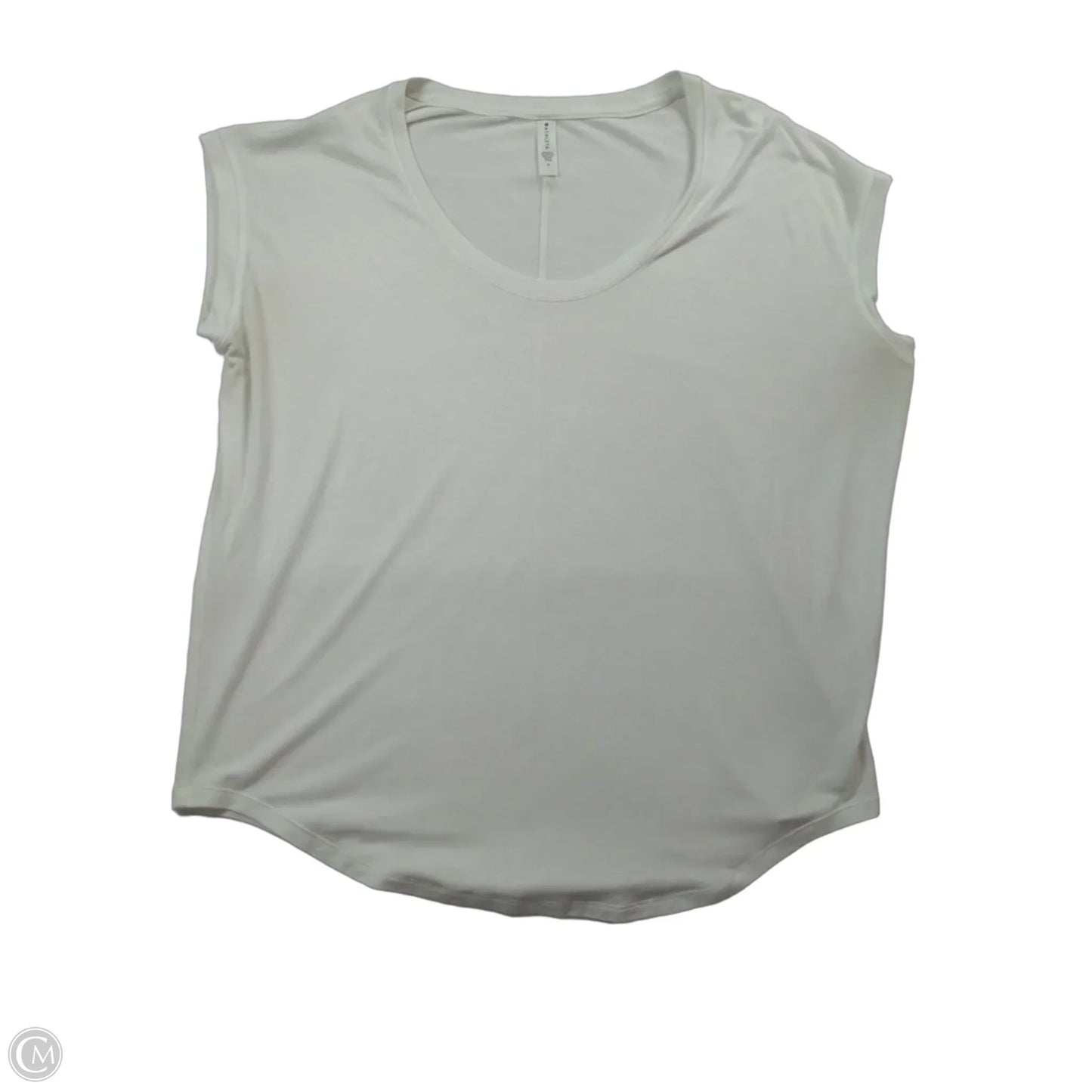Top Short Sleeve By Athleta In White, Size: M