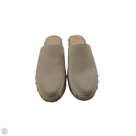 Shoes Heels Block By J. Crew In Tan, Size: 7