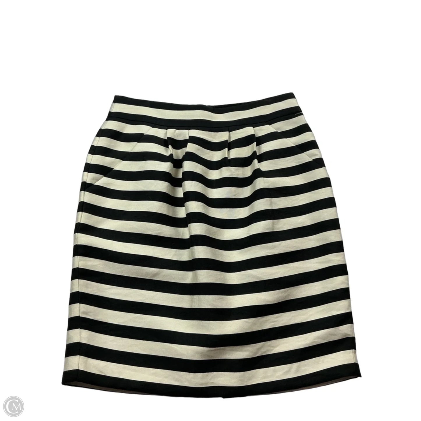 Skirt Midi By Banana Republic In Black & White, Size: 2