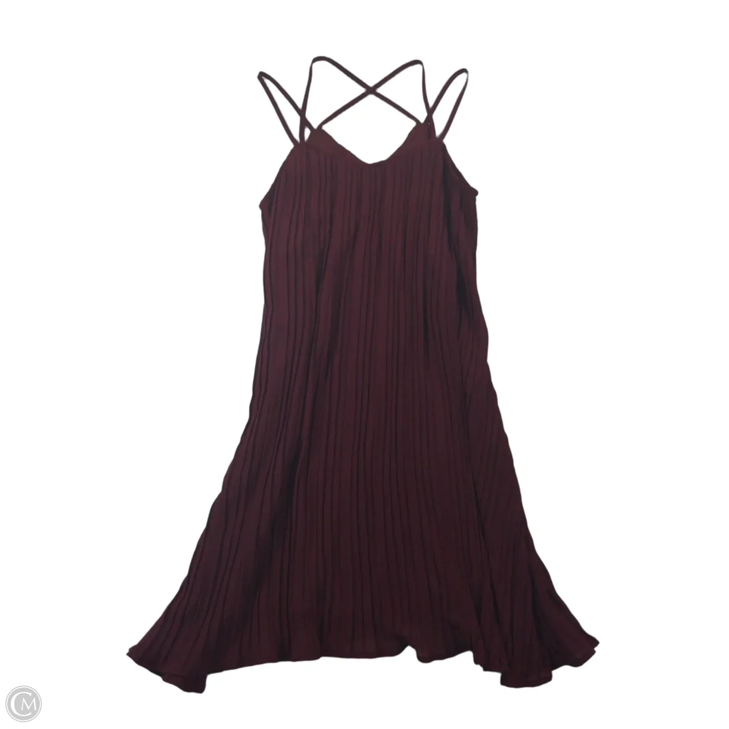 Dress Casual Midi By Clothes Mentor In Maroon, Size: S