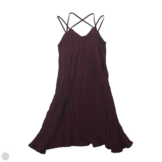 Dress Casual Midi By Clothes Mentor In Maroon, Size: S