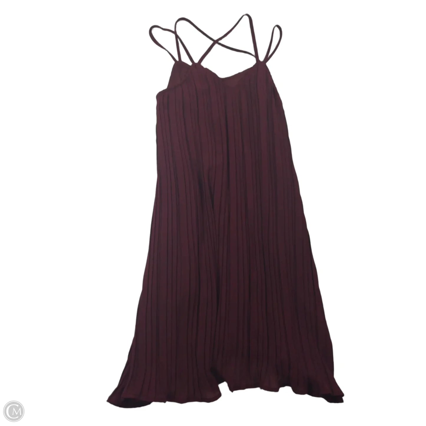 Dress Casual Midi By Clothes Mentor In Maroon, Size: S