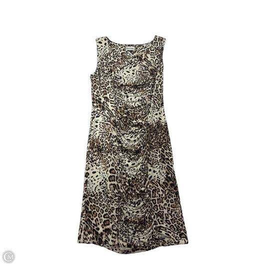 Dress Casual Midi By Marvin Richards In Animal Print, Size: 8