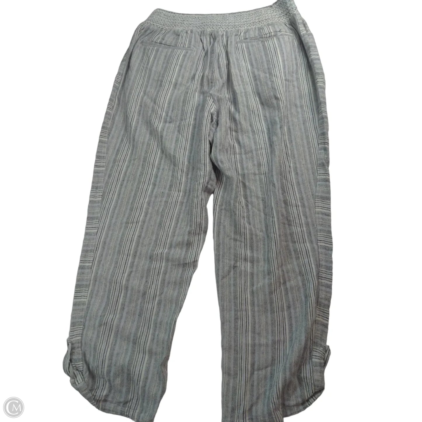 Pants Linen By West Bound In Grey & White, Size: Xl