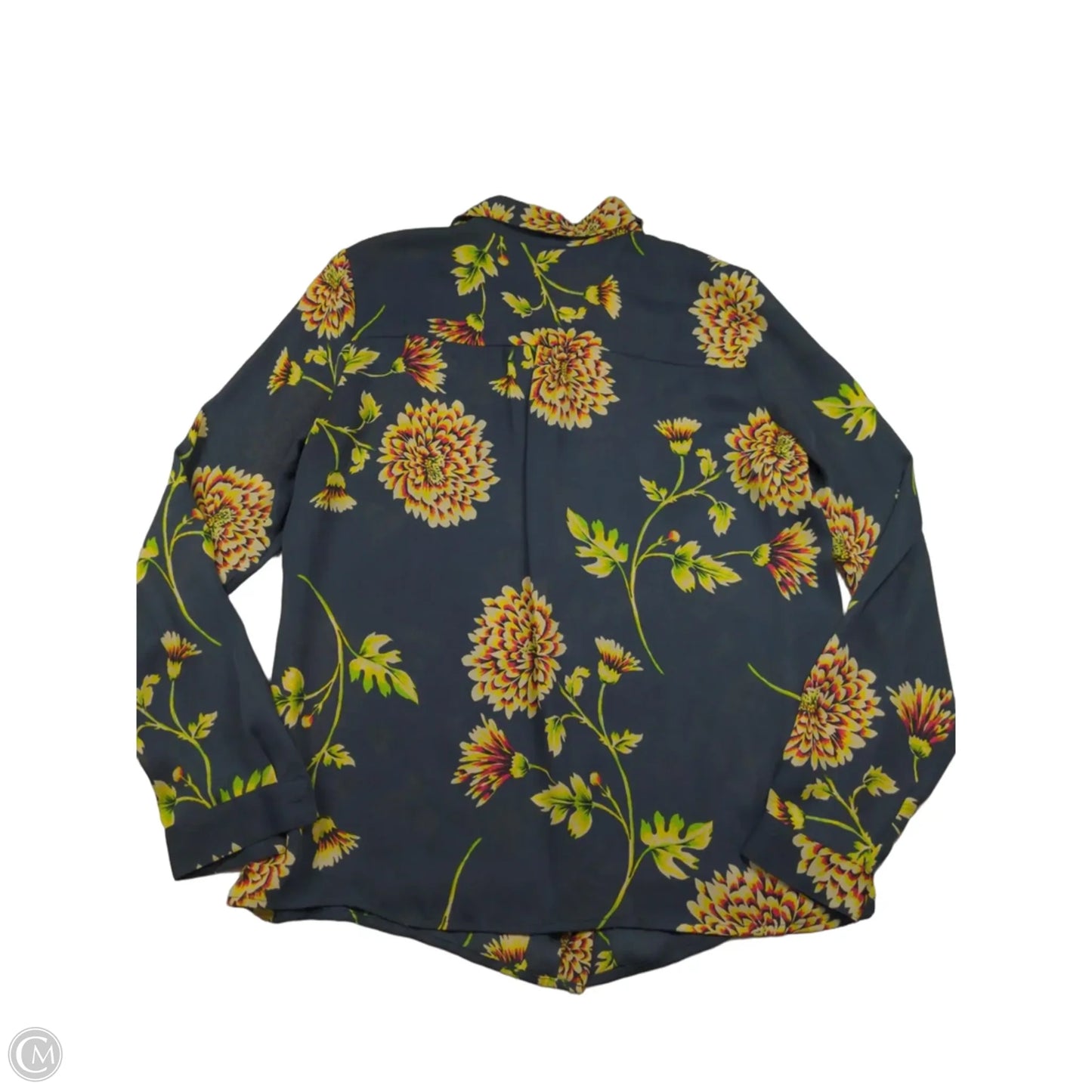 Blouse Long Sleeve By Cabi In Floral Print, Size: S