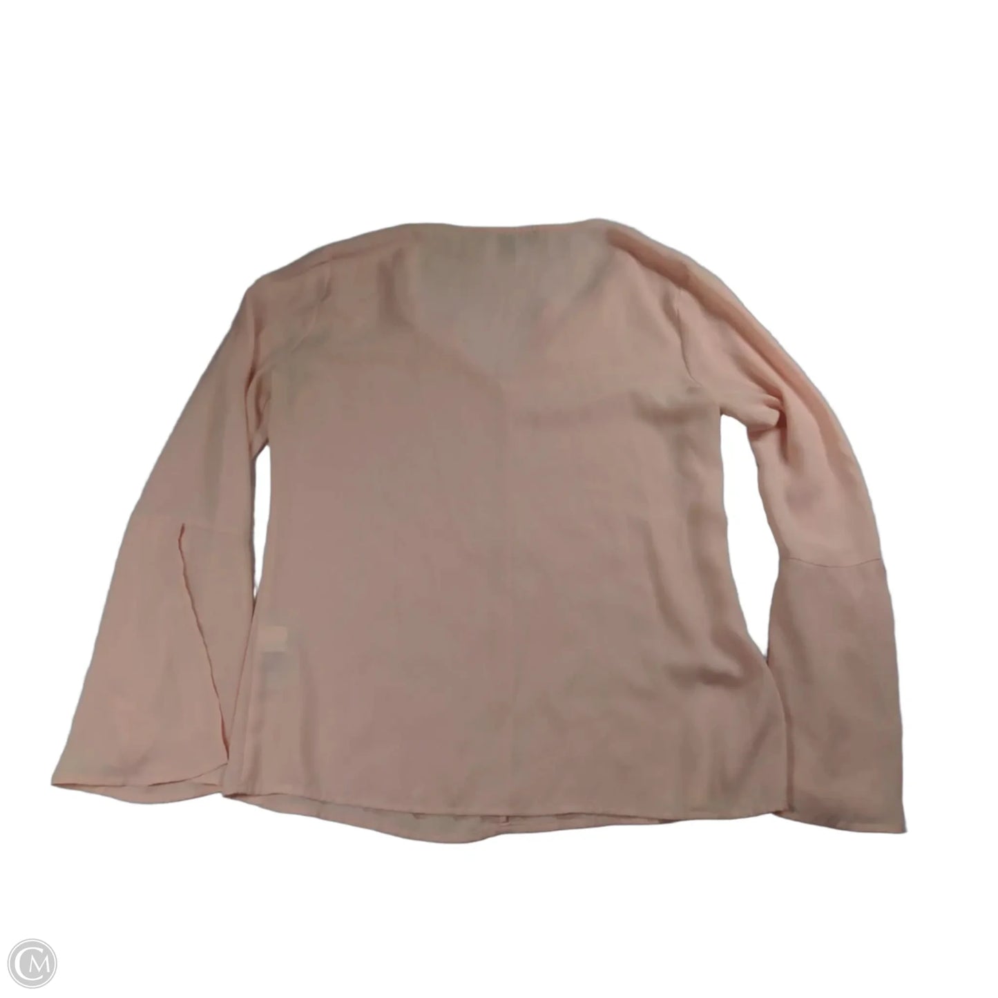 Blouse Long Sleeve By Banana Republic In Pink, Size: S