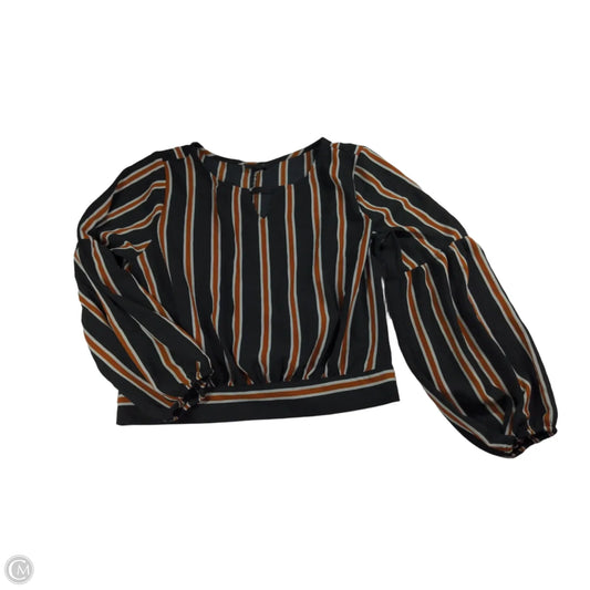 Top Long Sleeve By Mine In Striped Pattern, Size: S