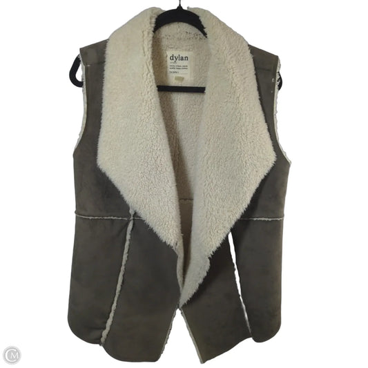 Vest Fleece By Dylan In Brown, Size: M