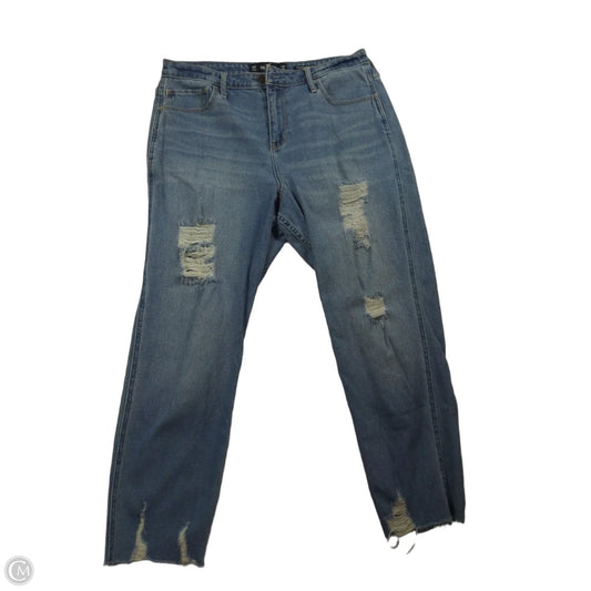 Jeans Cropped By Hollister In Blue, Size: 16